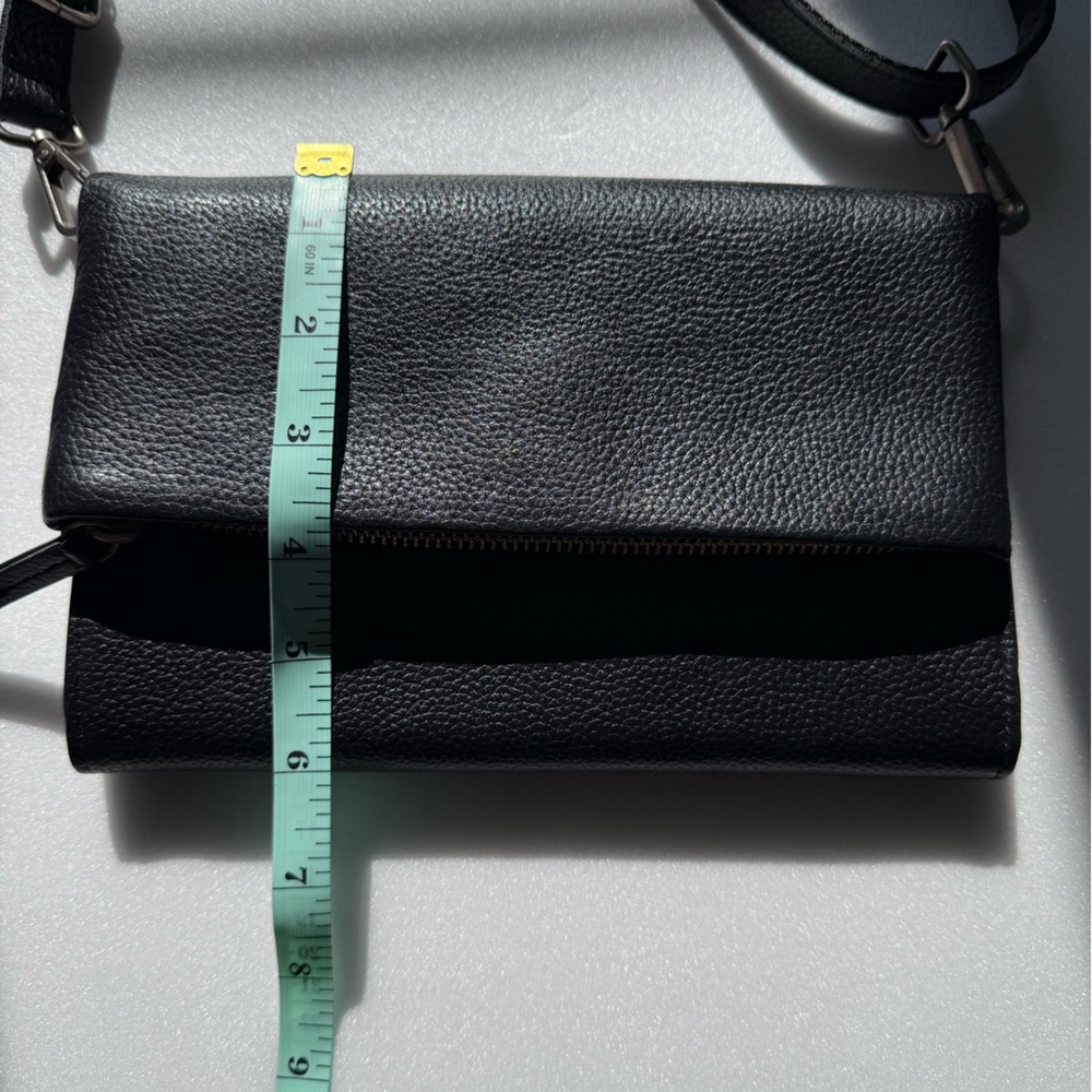 Nordstrom Eleanor Black Leather Crossbody Bag - Picture 8 of 10